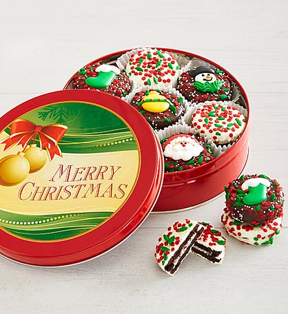 Holiday Belgian Chocolate Covered Oreo® Cookie Tin